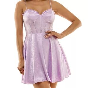 Juniors' Strapless Empire-Waist Fit & Flare DressB Darlin